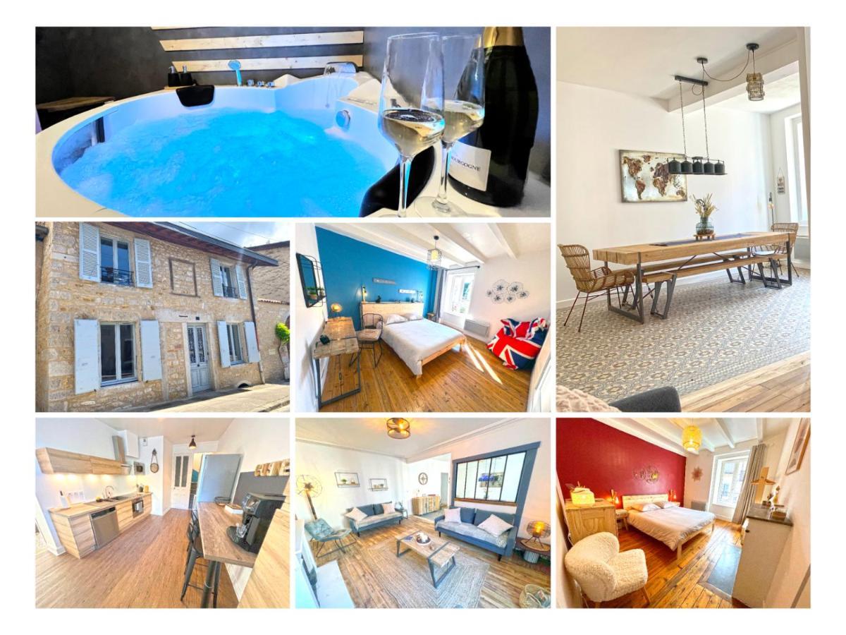 Gite Cosy Avec Jacuzzi Classe 3 Etoiles Poncin 외부 사진